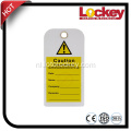 Plastic verzegelde lockout-tags